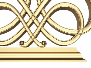 luxury console table 03 3D Model