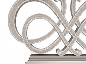 luxury console table 03 3D Model