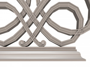luxury console table 03 3D Model