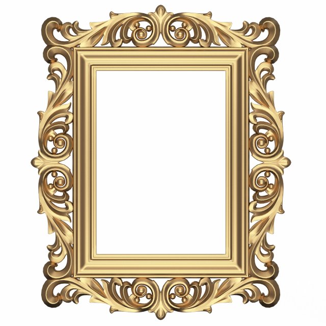classic frame 03 3D Модель .c4d .max .obj .3ds .fbx .stl .blend 