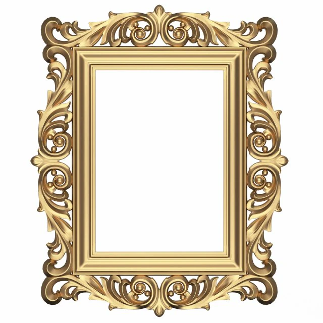 classic frame 03 3D Model .c4d .max .obj .3ds .fbx .stl .blend 