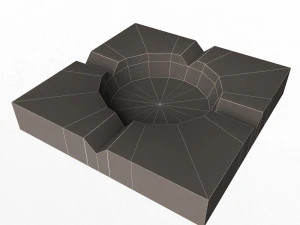 ashtray 04 3D Model