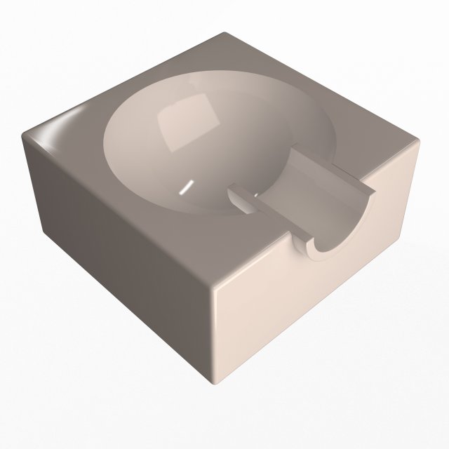 ashtray 05 3D Model .c4d .max .obj .3ds .fbx .stl .blend 