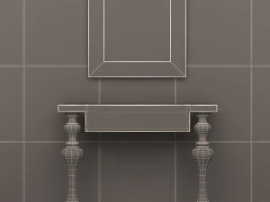luxury console table 02 3D Model