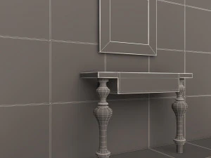 luxury console table 02 3D Model