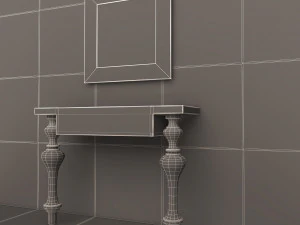 luxury console table 02 3D Model