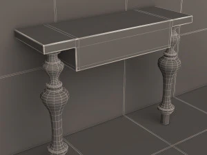 luxury console table 02 3D Model
