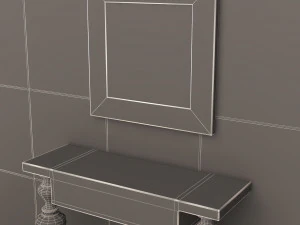 luxury console table 02 3D Model