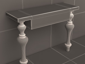 luxury console table 02 3D Model