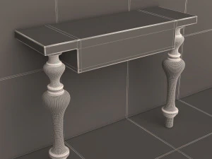luxury console table 02 3D Model