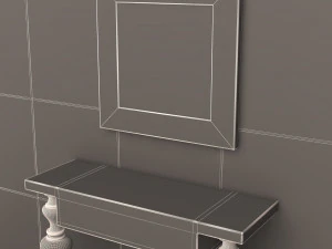 luxury console table 02 3D Model