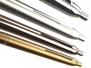 steel ballpoint pen 3D Model