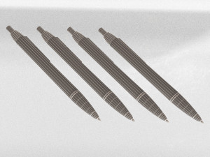 steel ballpoint pen Model 3D