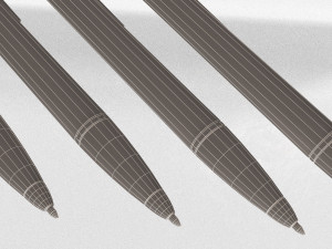 steel ballpoint pen Model 3D