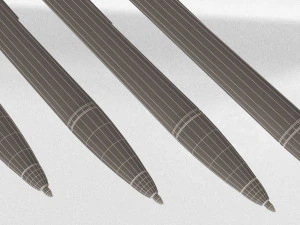 steel ballpoint pen 3D Model
