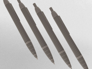 steel ballpoint pen Model 3D