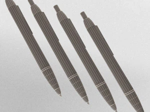 steel ballpoint pen 3D Model