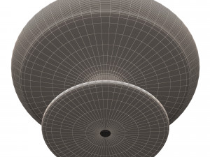 cake stand wooden with dome Model 3D
