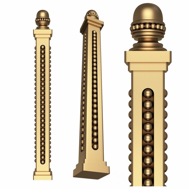classic baluster 03 3D मॉडल .c4d .max .obj .3ds .fbx .stl .blend 