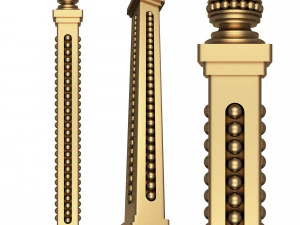 bala&uacute;stre cl&aacute;ssico 03 Modelo 3D