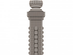 classic baluster 03 3D मॉडल