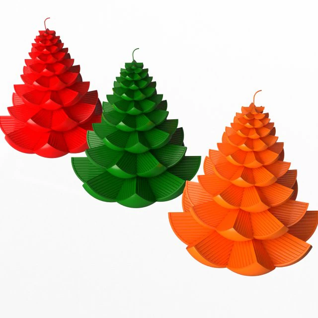 christmas tree candle 3D Model .c4d .max .obj .3ds .fbx .stl .blend