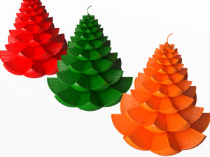 christmas tree candle 3D 模型