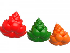 christmas tree candle 3D Model
