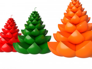 christmas tree candle 3D 모델