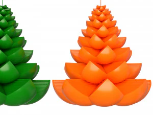 christmas tree candle 3D Model