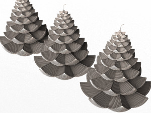 christmas tree candle 3D 모델