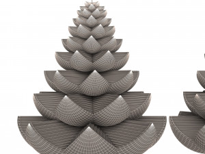christmas tree candle 3D 모델