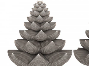 christmas tree candle 3D Model