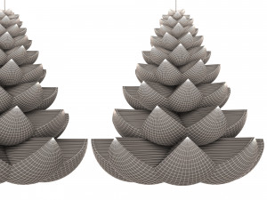 christmas tree candle 3D 모델