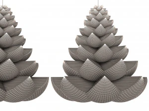 christmas tree candle 3D Model