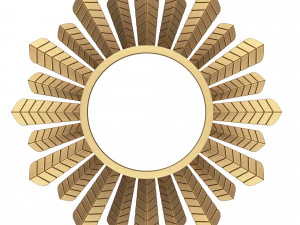 espelho redondo folha 02 Modelo 3D