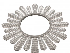 leaf round mirror 02 3D Model