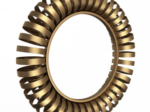 wire wheel wall mirror 3D Модель