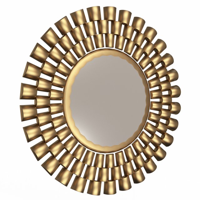 round mirror wall art decor 3Dモデル .c4d .max .obj .3ds .fbx .stl .blend 
