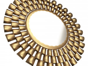 round mirror wall art decor 3Dモデル