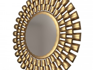round mirror wall art decor 3Dモデル