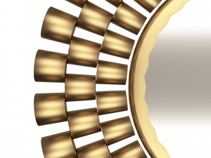 round mirror wall art decor 3Dモデル
