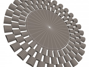 round mirror wall art decor 3Dモデル