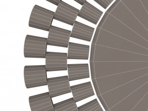 round mirror wall art decor 3Dモデル