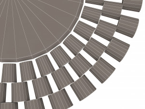round mirror wall art decor 3Dモデル