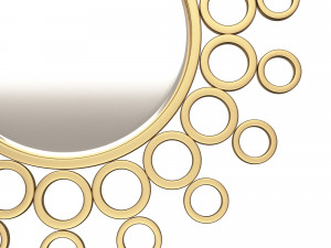 gold bubble wall mirror 3Dモデル