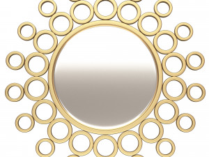 gold bubble wall mirror 3Dモデル