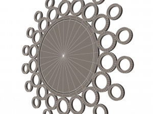 gold bubble wall mirror 3Dモデル