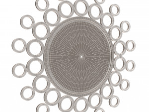 gold bubble wall mirror 3Dモデル