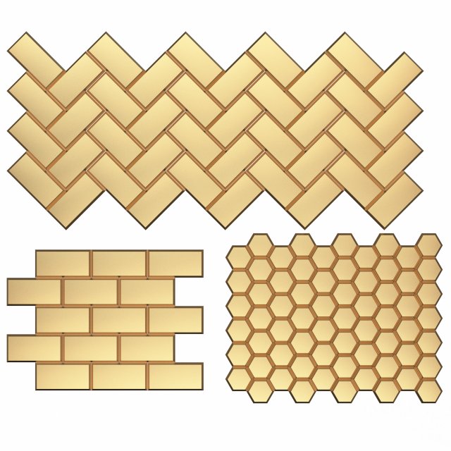 3d glazed bricks Model 3D .c4d .max .obj .3ds .fbx .stl .blend 